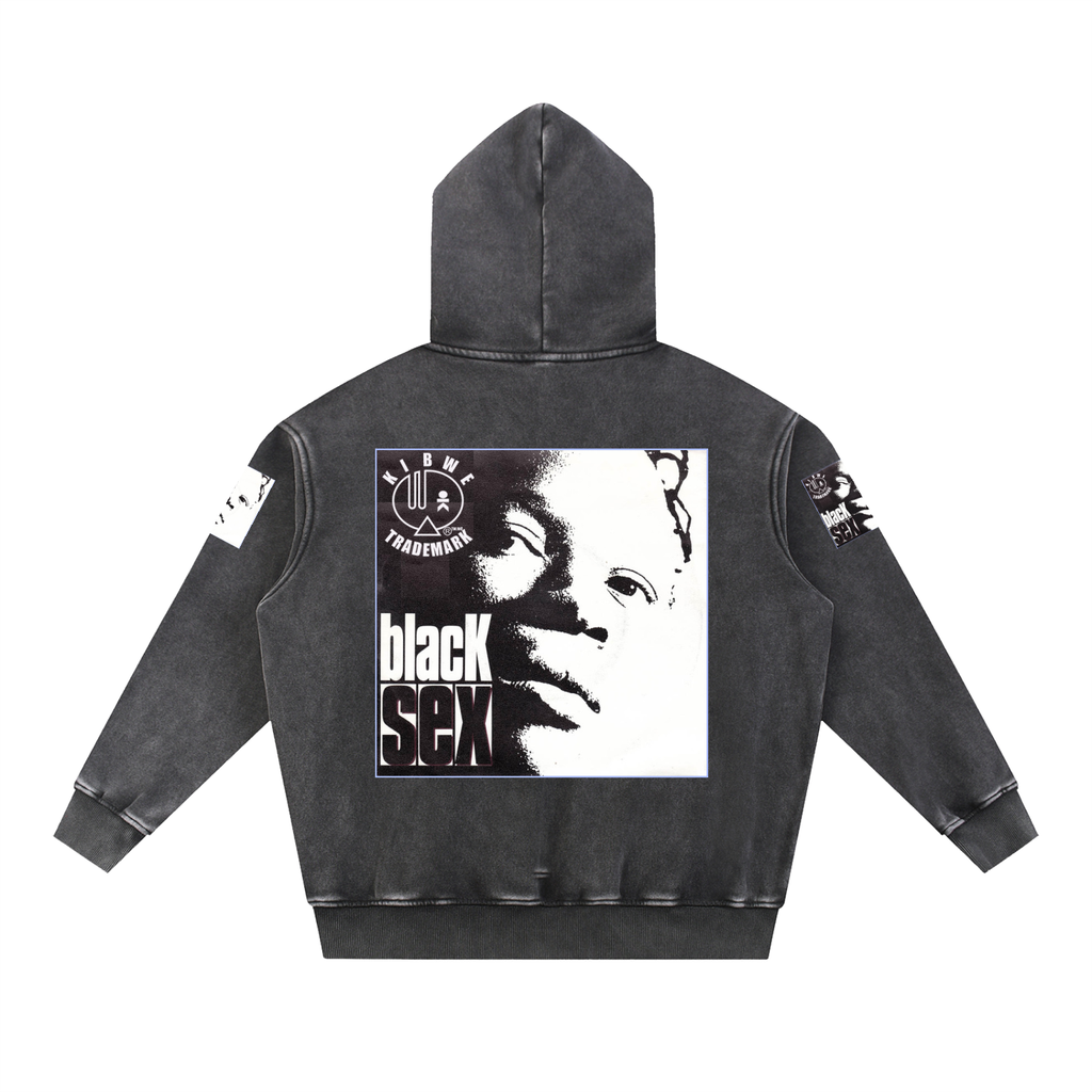 Snow Wash Fleece Oversize Hoodie