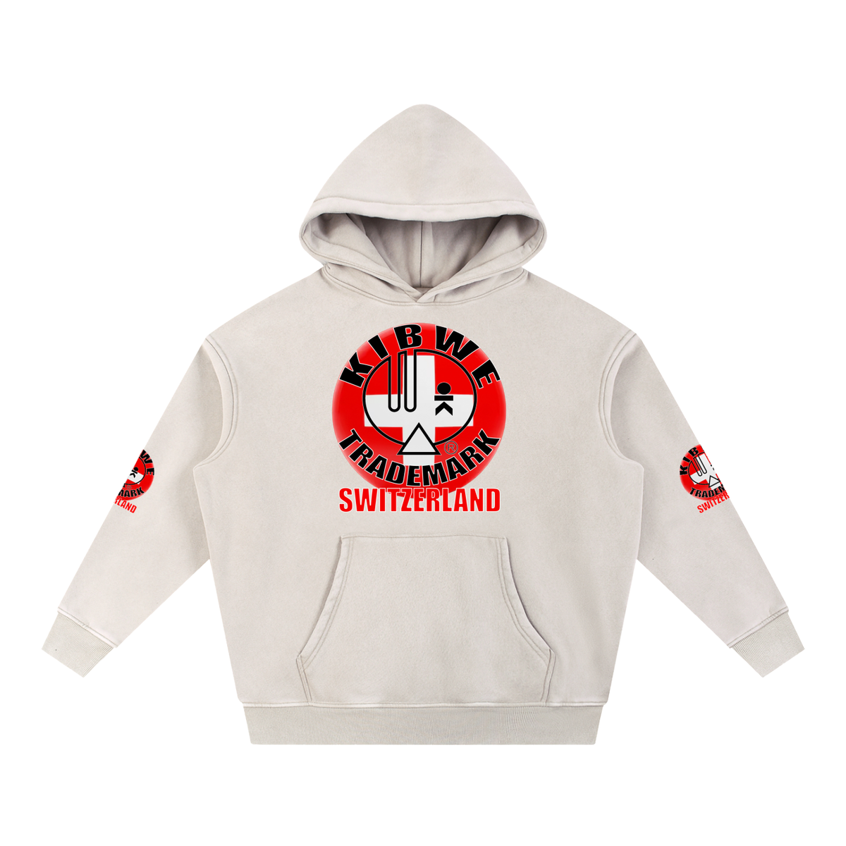 Snow Wash Fleece Oversize Hoodie