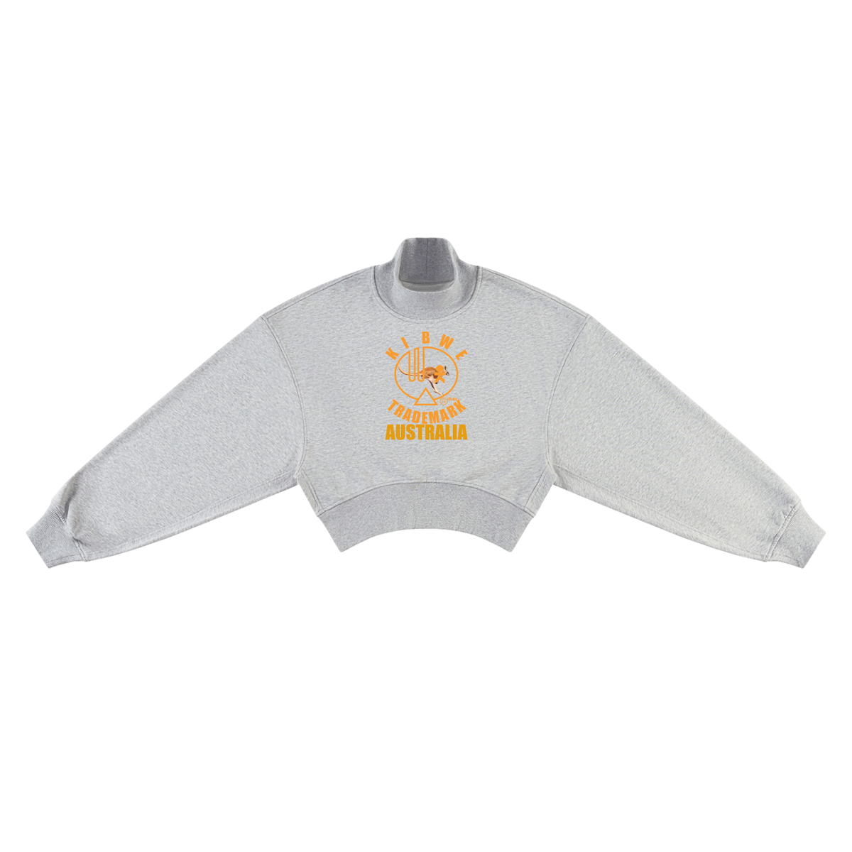 Women's Crop Mock Neck Sweatshirt