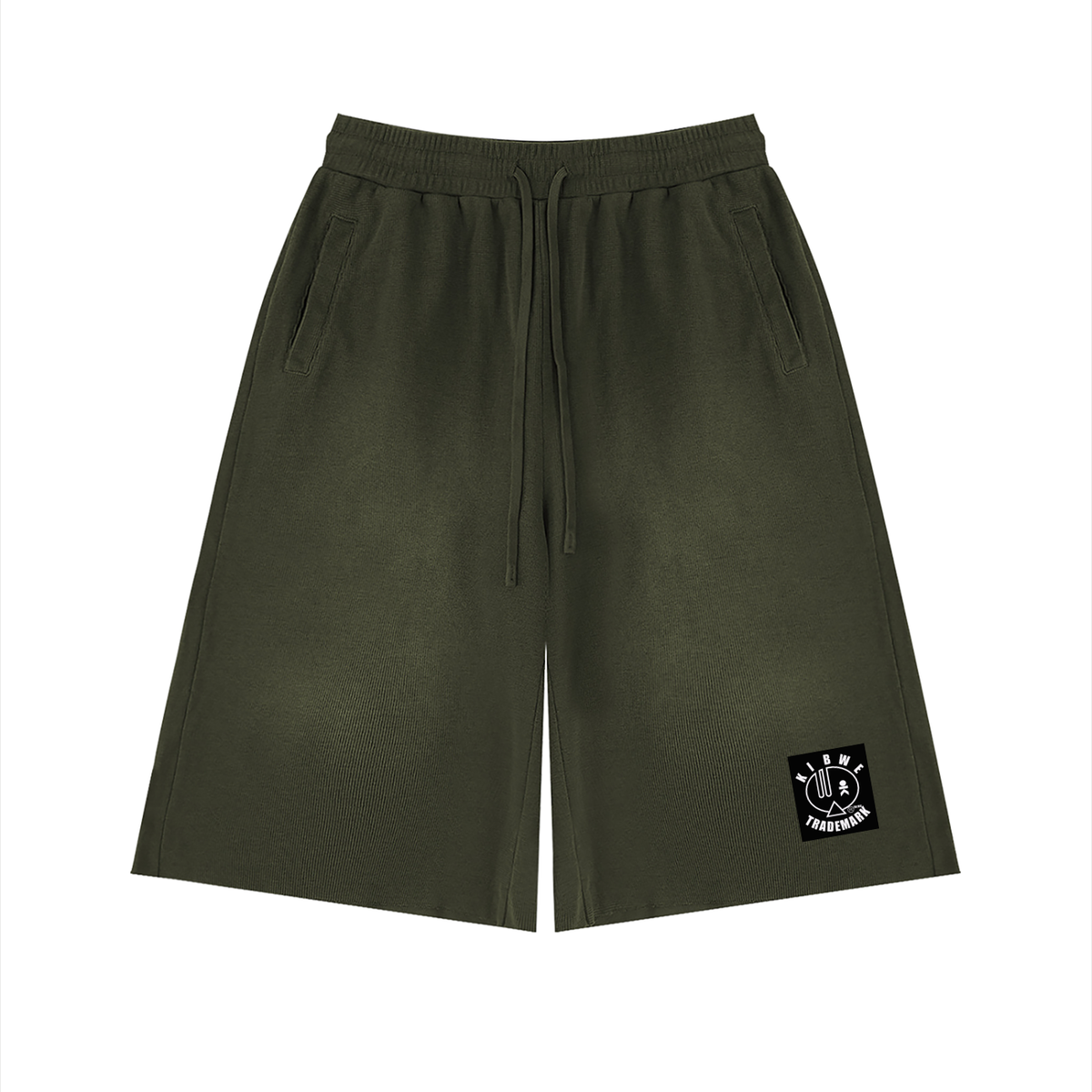 Unisex Sunfade Raw Edge Shorts