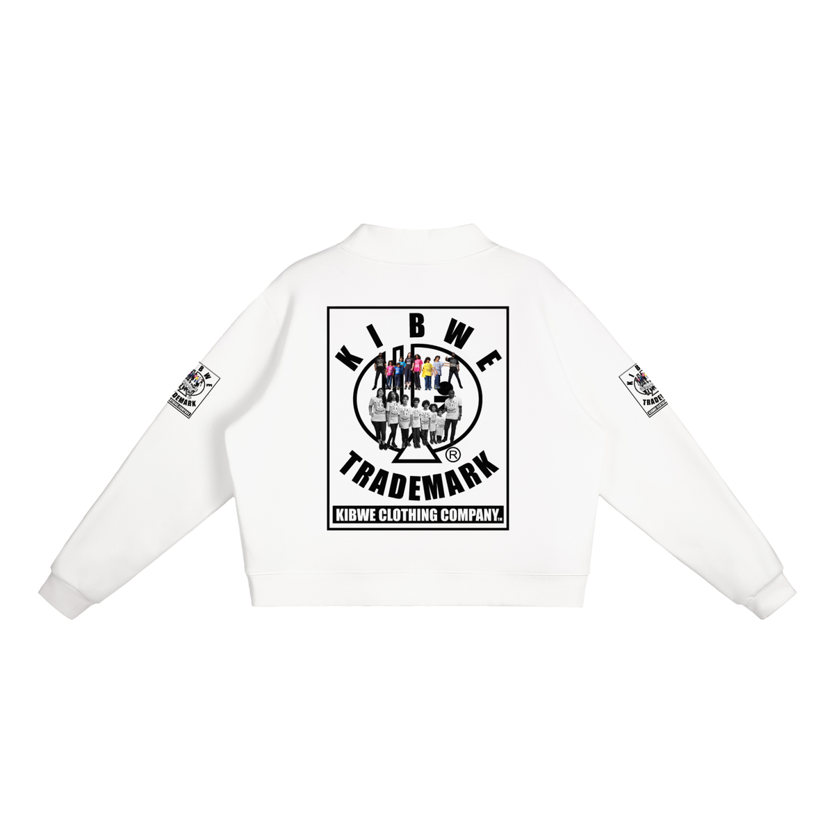 Essential Fleece Mock-Neck Crew Sweatshirt