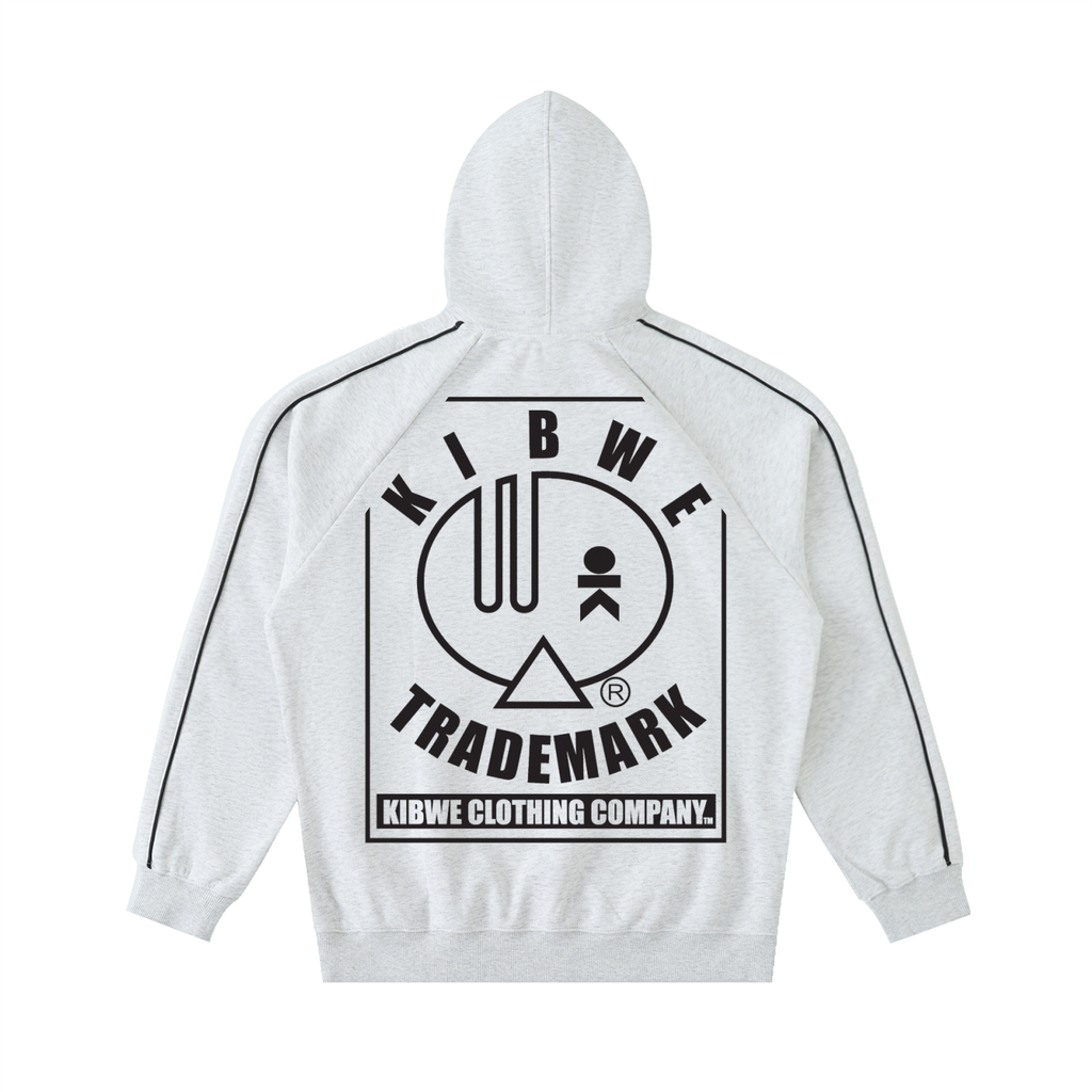 Contrast Piping Raglan Hoodie