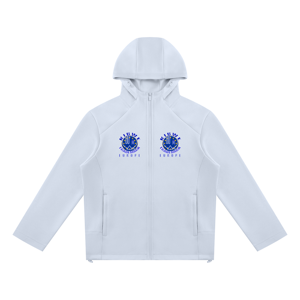 Unisex Paneled Full Zip Hoodie