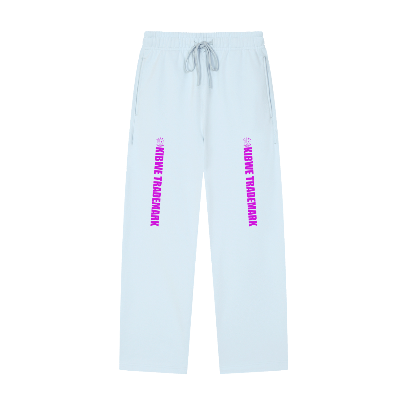 Solid Color Straight-Leg Sweatpants