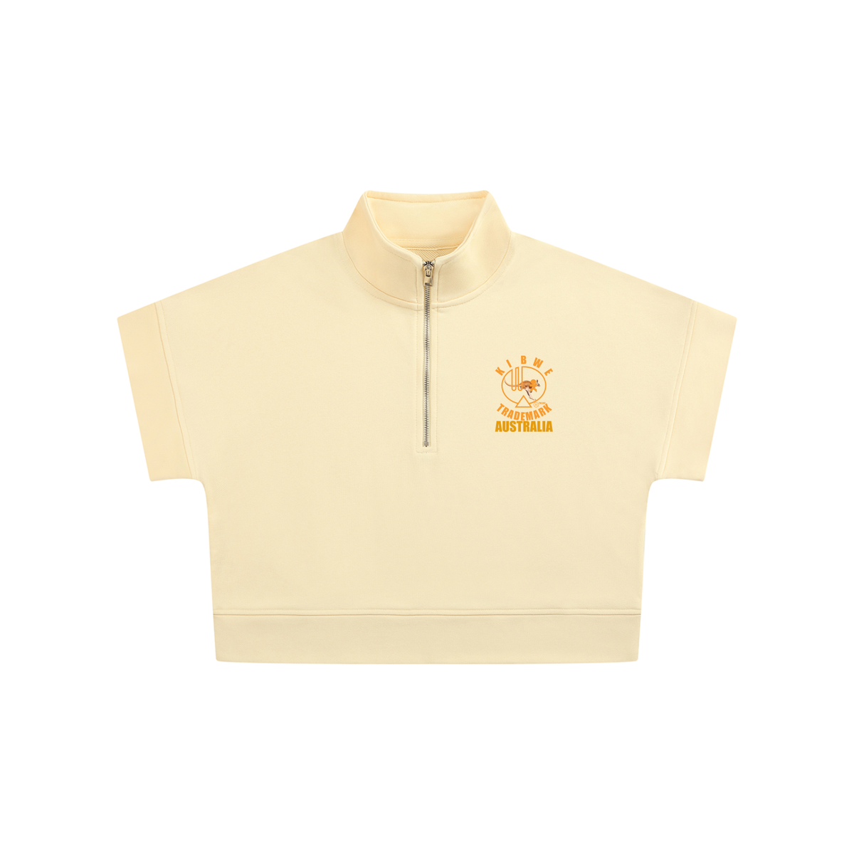 Women's Quarter Zip Crop Sweatshirt