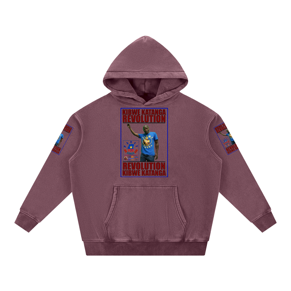 Snow Wash Fleece Oversize Hoodie