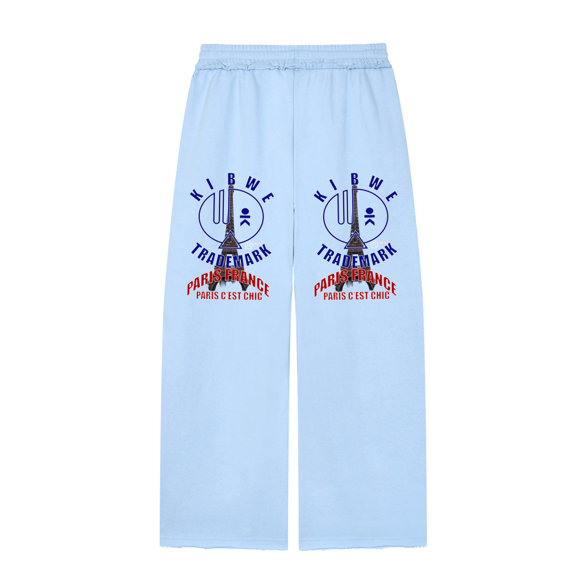 Women’s Wide Leg Raw Edge Sweatpants