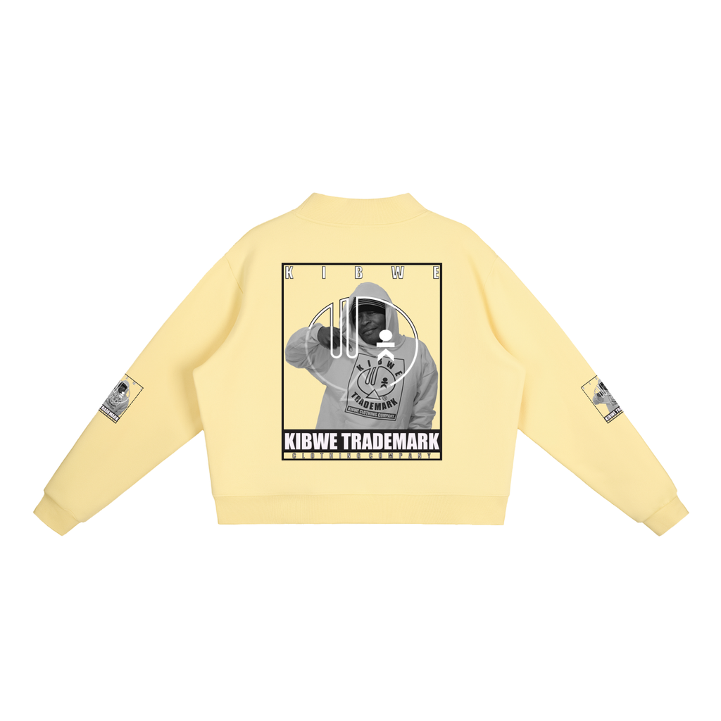 Essential Fleece Mock-Neck Crew Sweatshirt