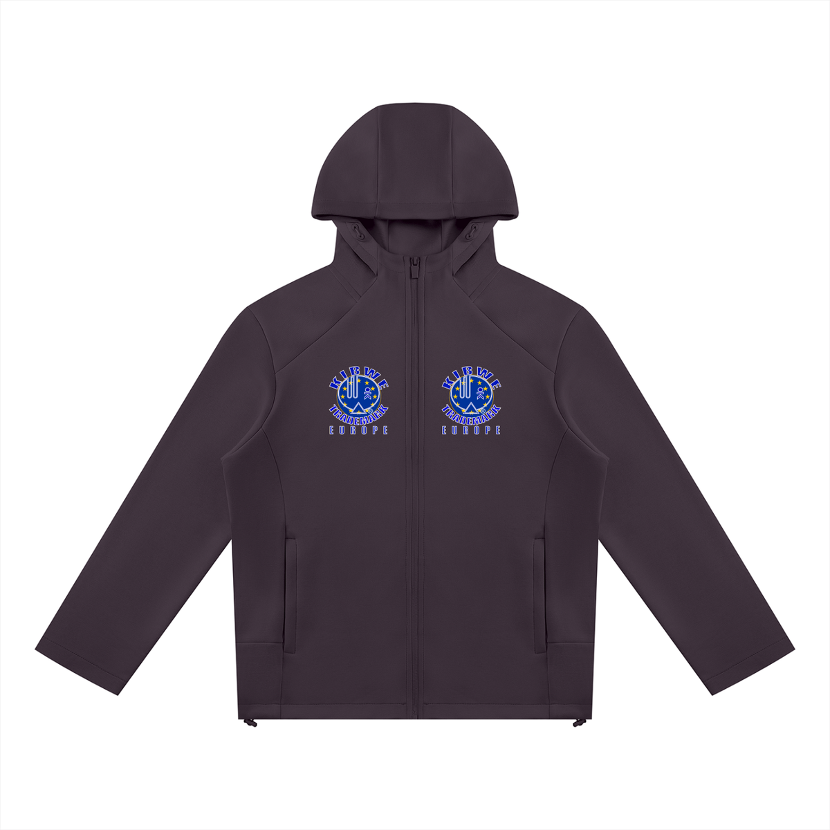 Unisex Paneled Full Zip Hoodie