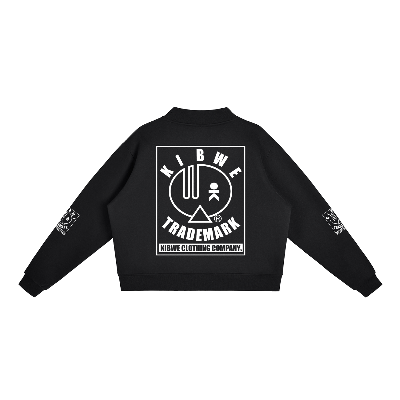 Essential Fleece Mock-Neck Crew Sweatshirt