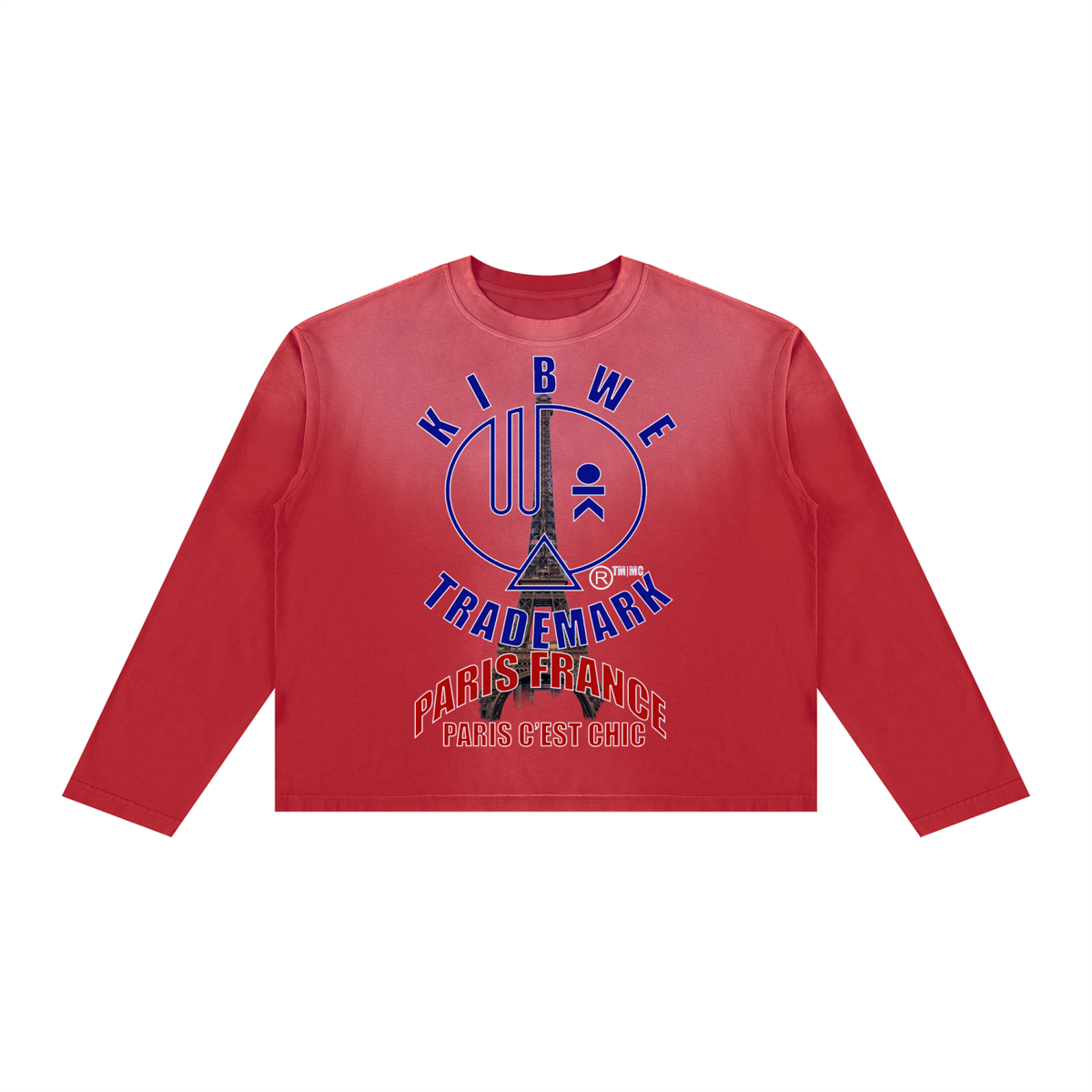 Unisex Sunfade Boxy Long Sleeve T-Shirt