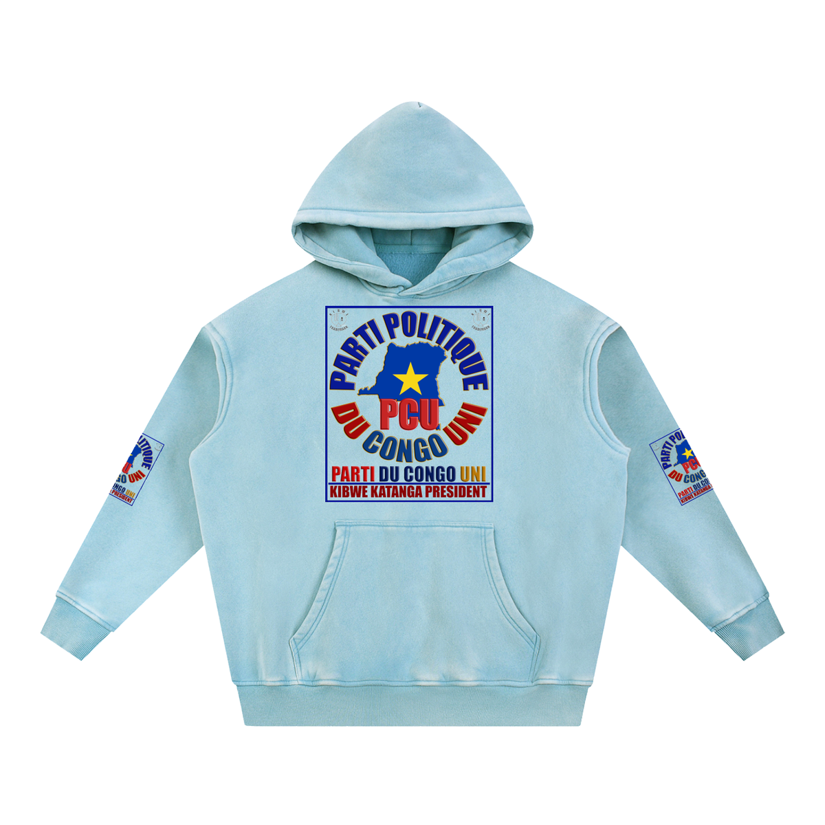 Snow Wash Fleece Oversize Hoodie