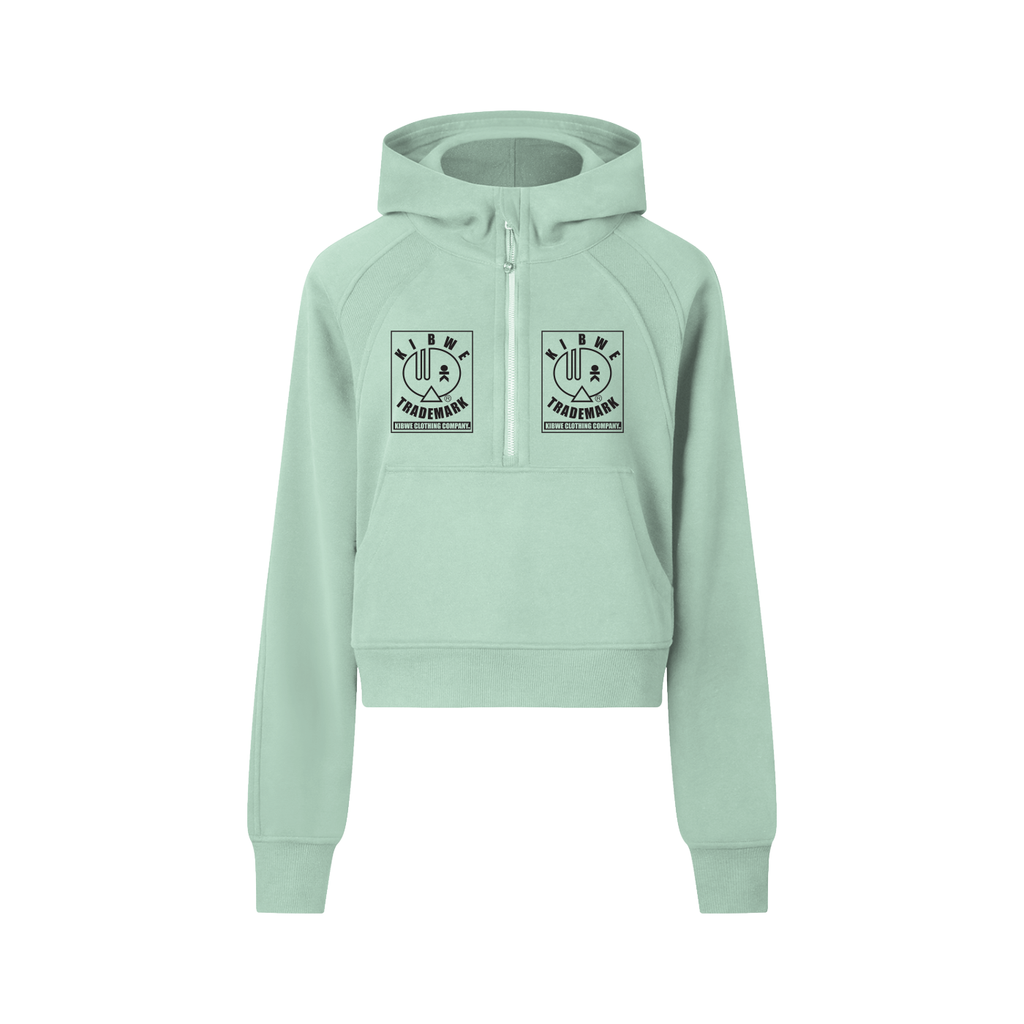 Cropped Half-Zip Hoodie