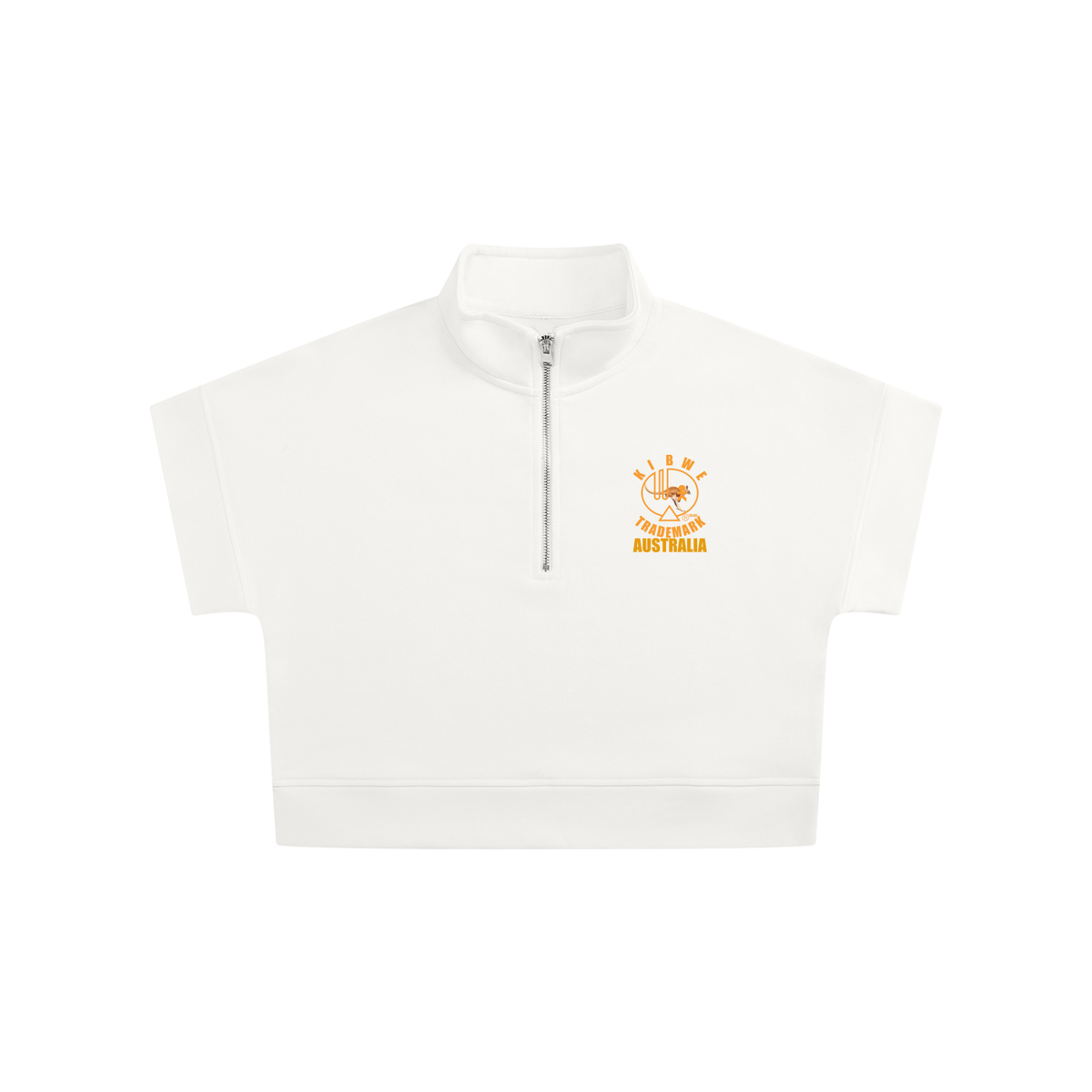 Women's Quarter Zip Crop Sweatshirt