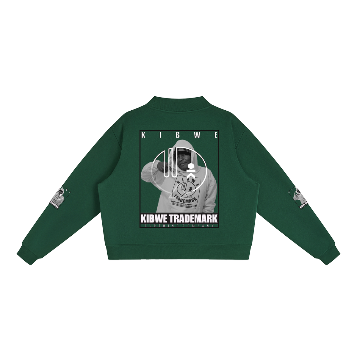 Essential Fleece Mock-Neck Crew Sweatshirt