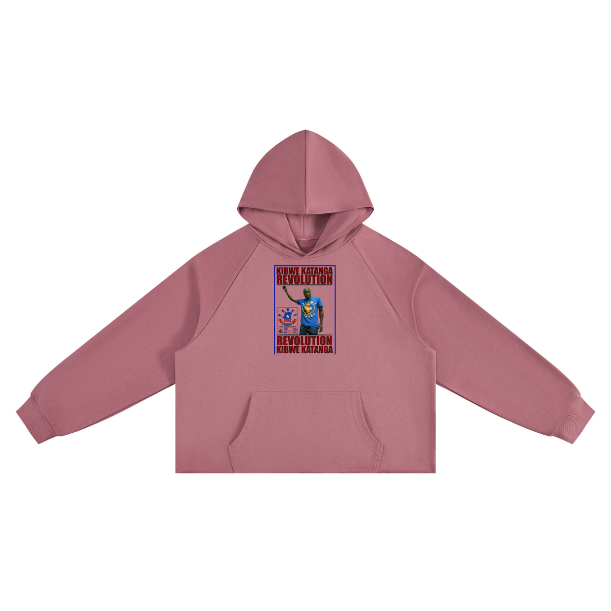 Unisex Vintage Wash Raw Edge Boxy Hoodie
