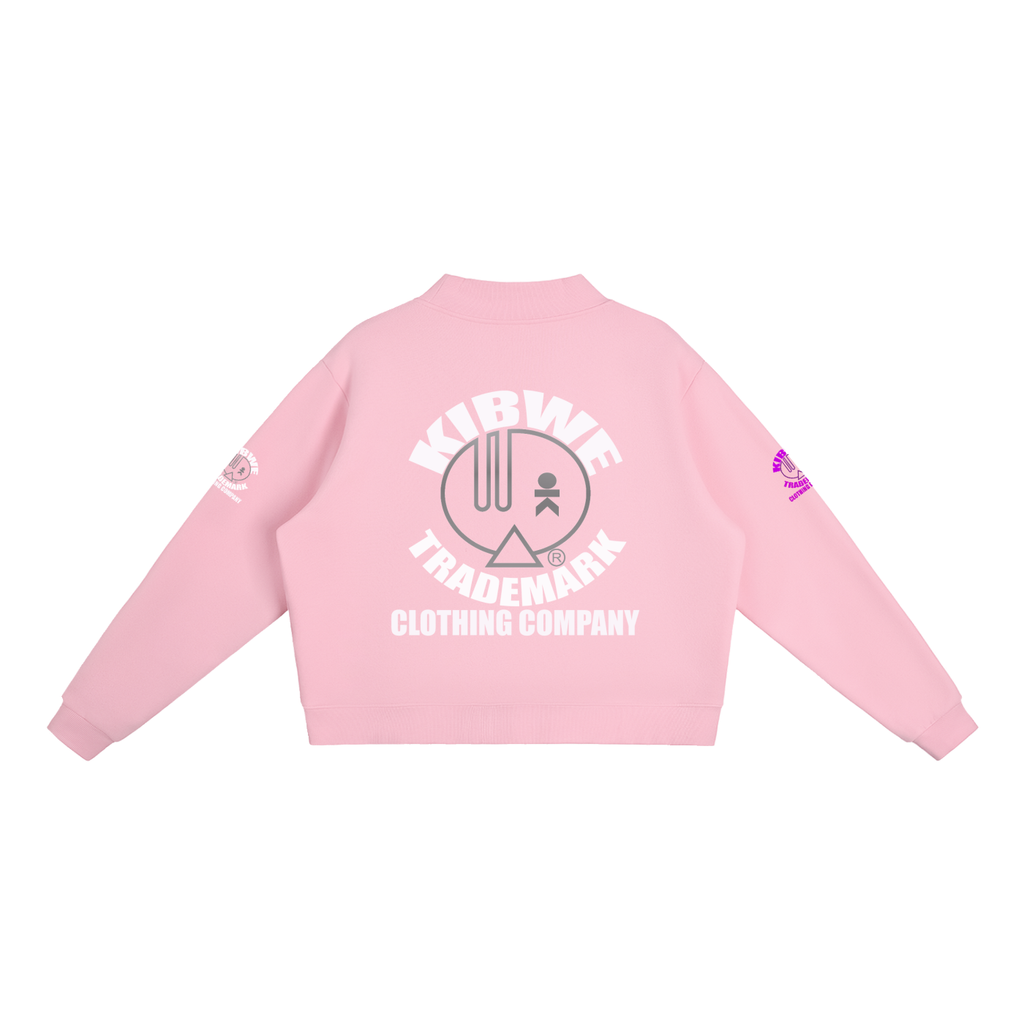Essential Fleece Mock-Neck Crew Sweatshirt