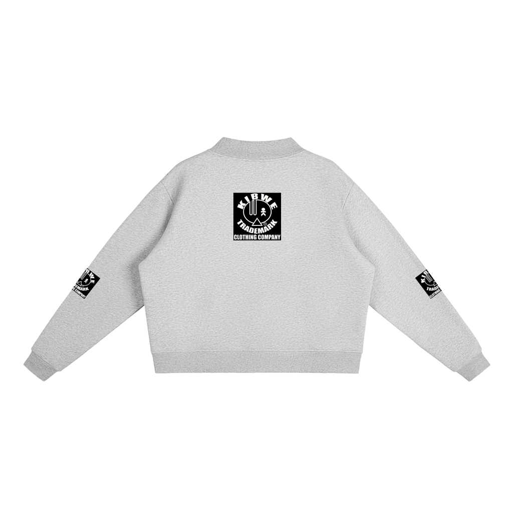 Essential Fleece Mock-Neck Crew Sweatshirt