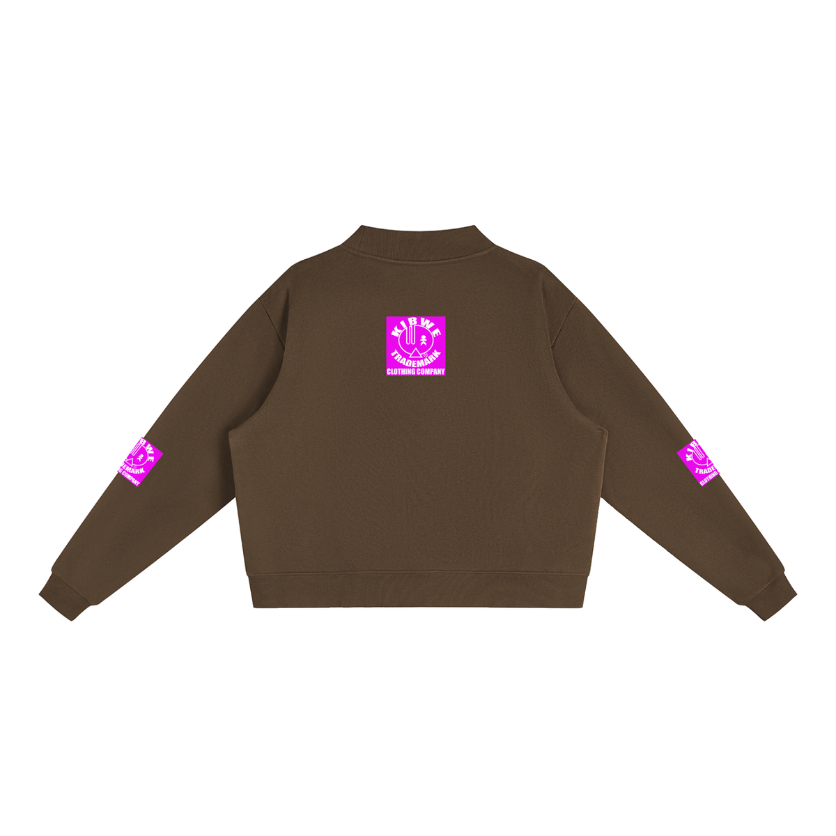 Essential Fleece Mock-Neck Crew Sweatshirt