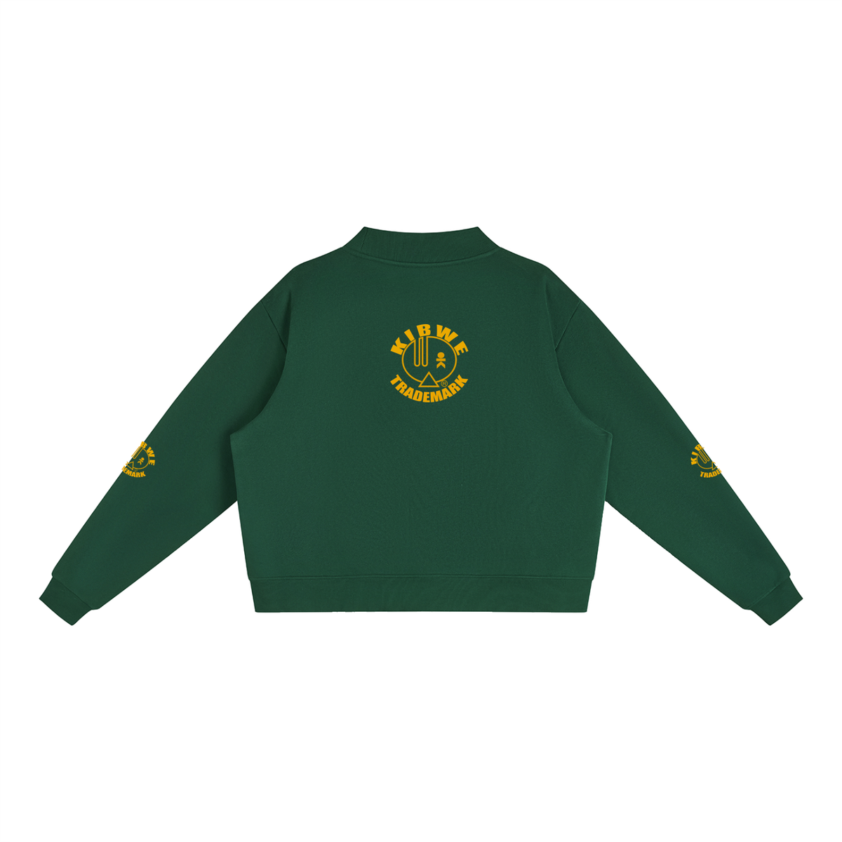 Essential Fleece Mock-Neck Crew Sweatshirt