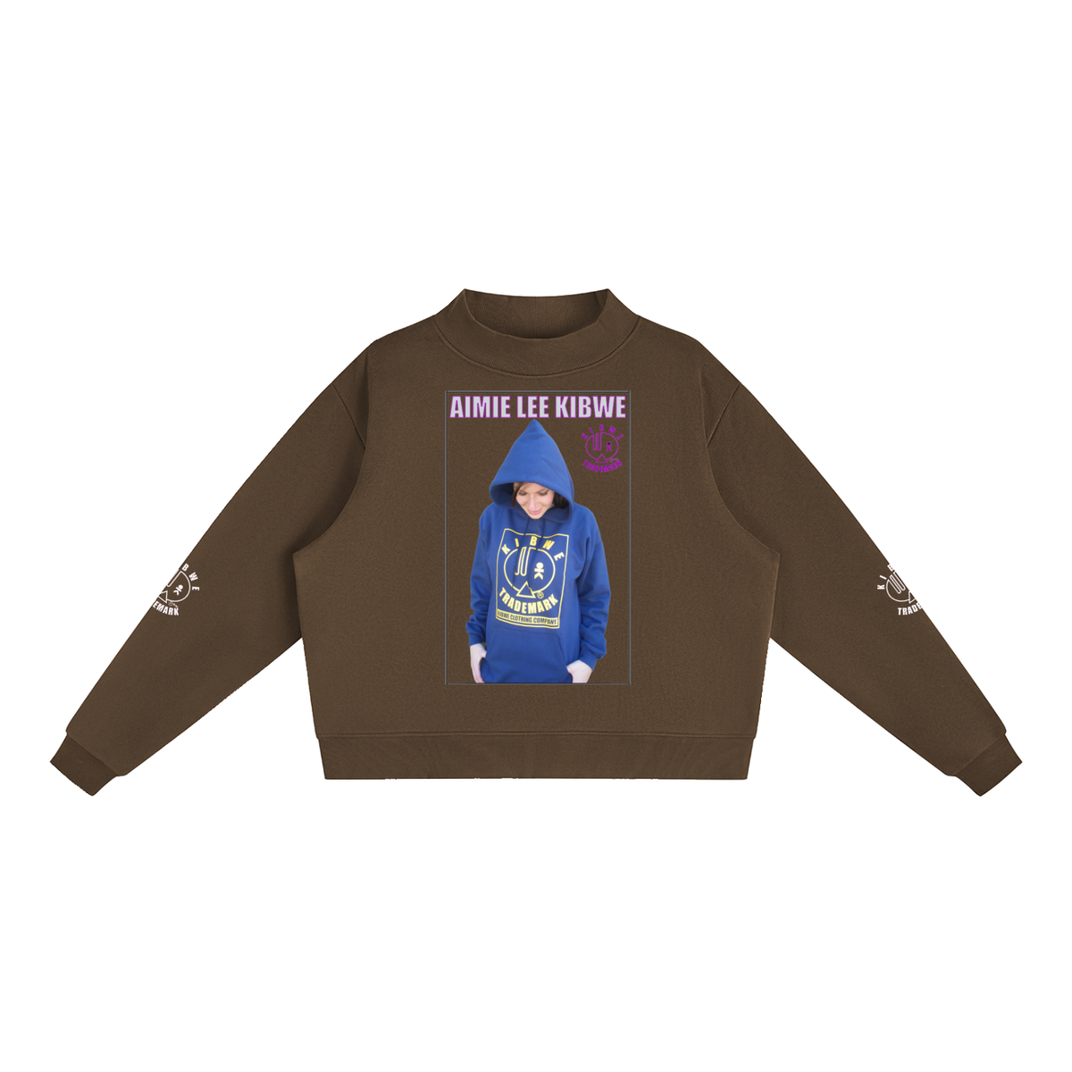 Essential Fleece Mock-Neck Crew Sweatshirt
