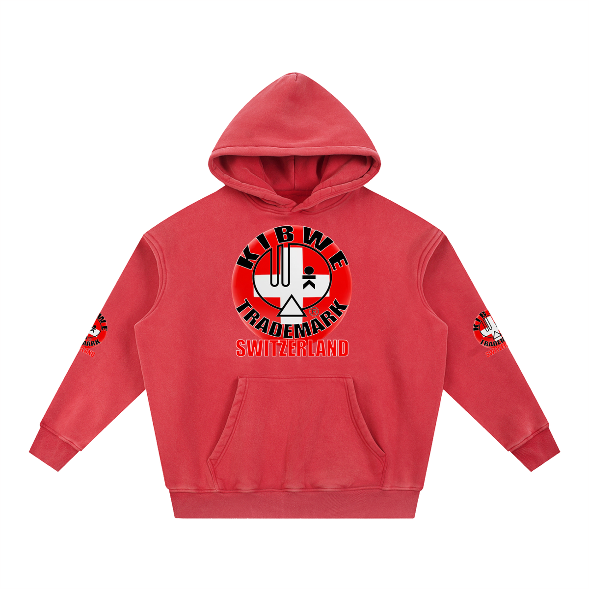 Snow Wash Fleece Oversize Hoodie