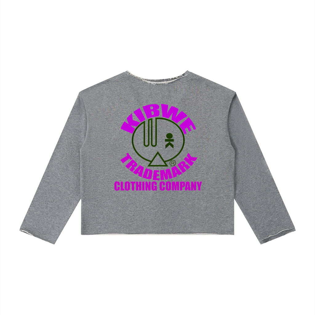 Women's Raw Hem Long Sleeve T-Shirt