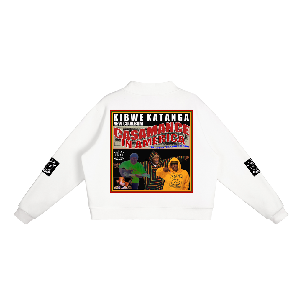 Essential Fleece Mock-Neck Crew Sweatshirt