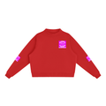 Essential Fleece Mock-Neck Crew Sweatshirt