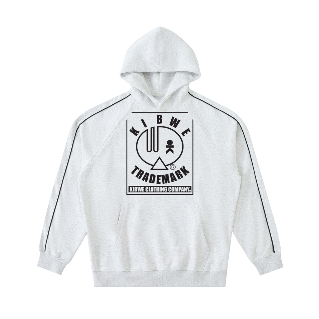 Contrast Piping Raglan Hoodie