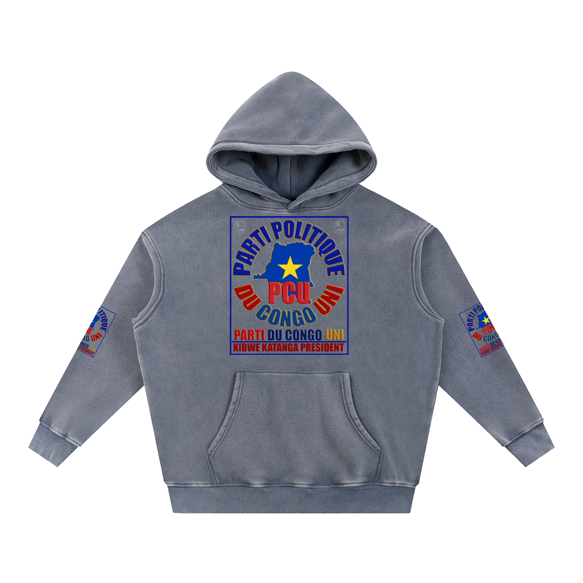 Snow Wash Fleece Oversize Hoodie