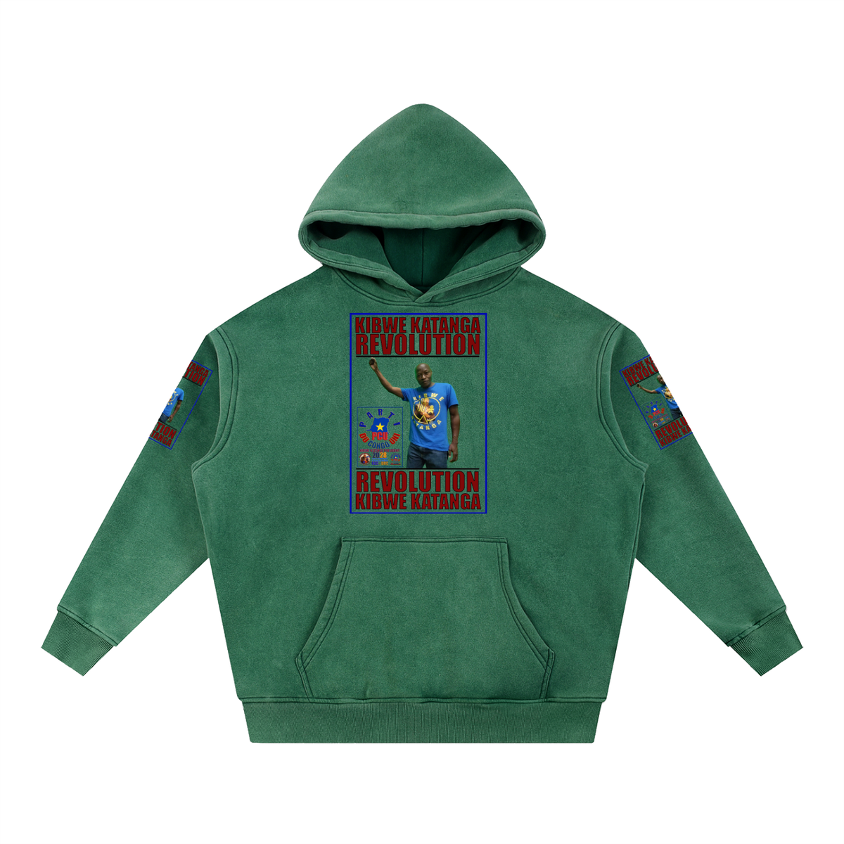 Snow Wash Fleece Oversize Hoodie