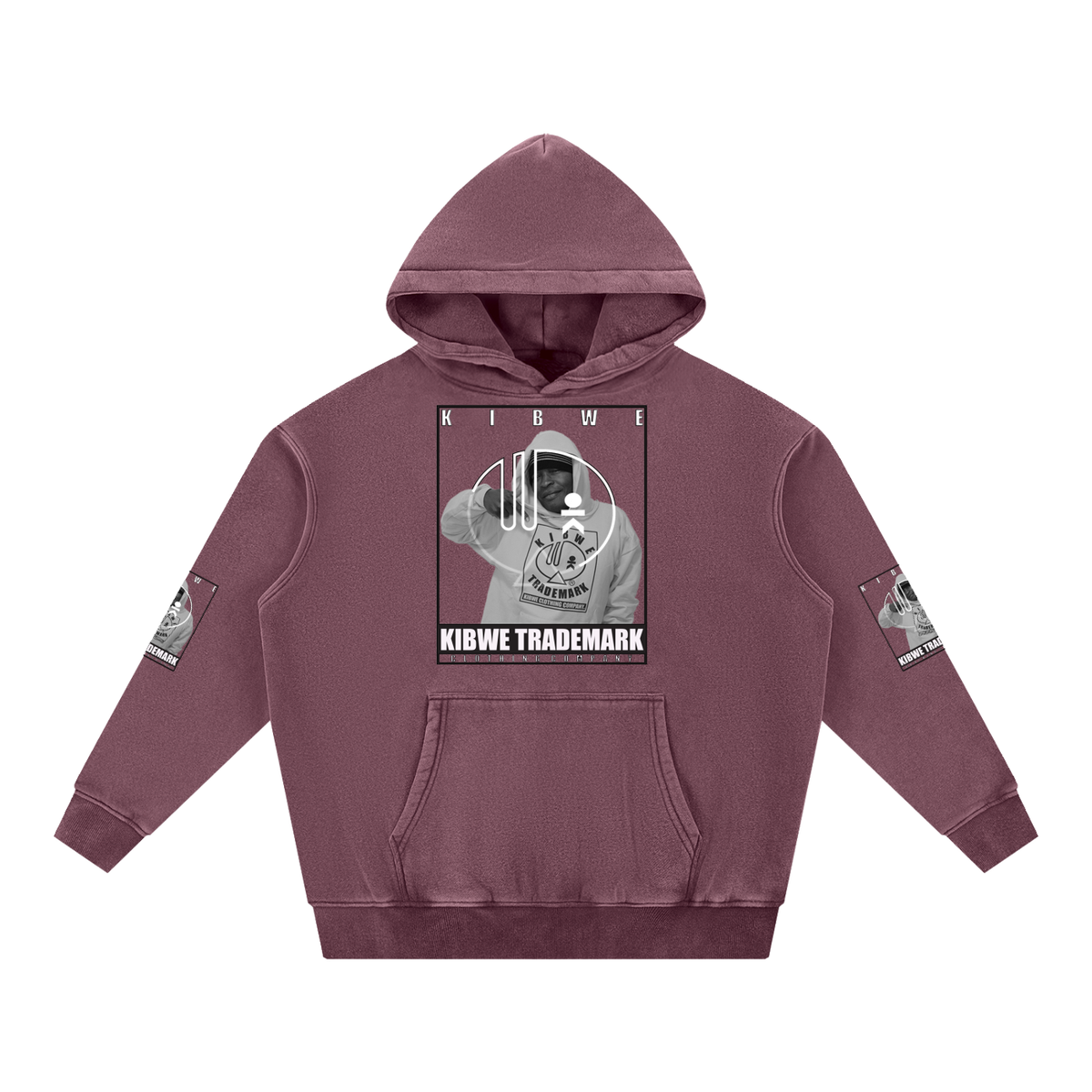 Snow Wash Fleece Oversize Hoodie