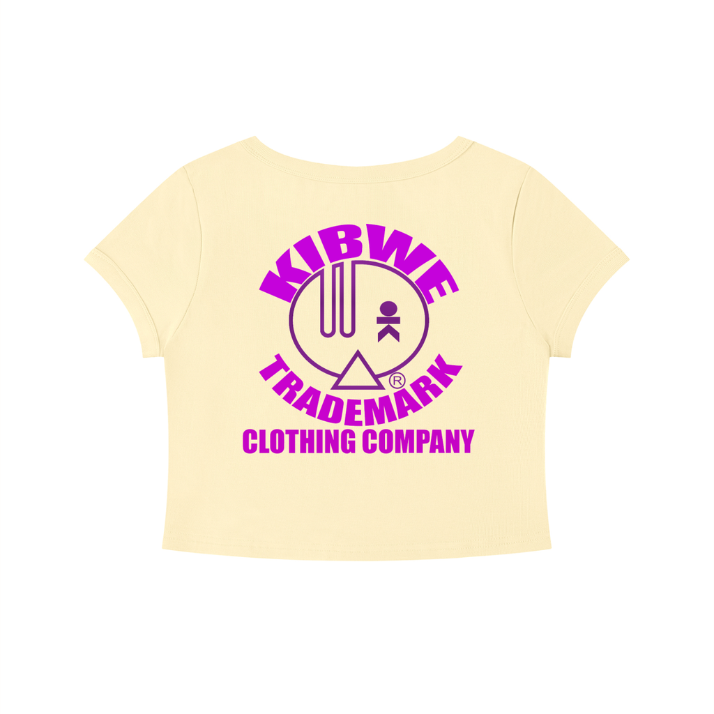 Women's Solid Color Slim Crop T-Shirt