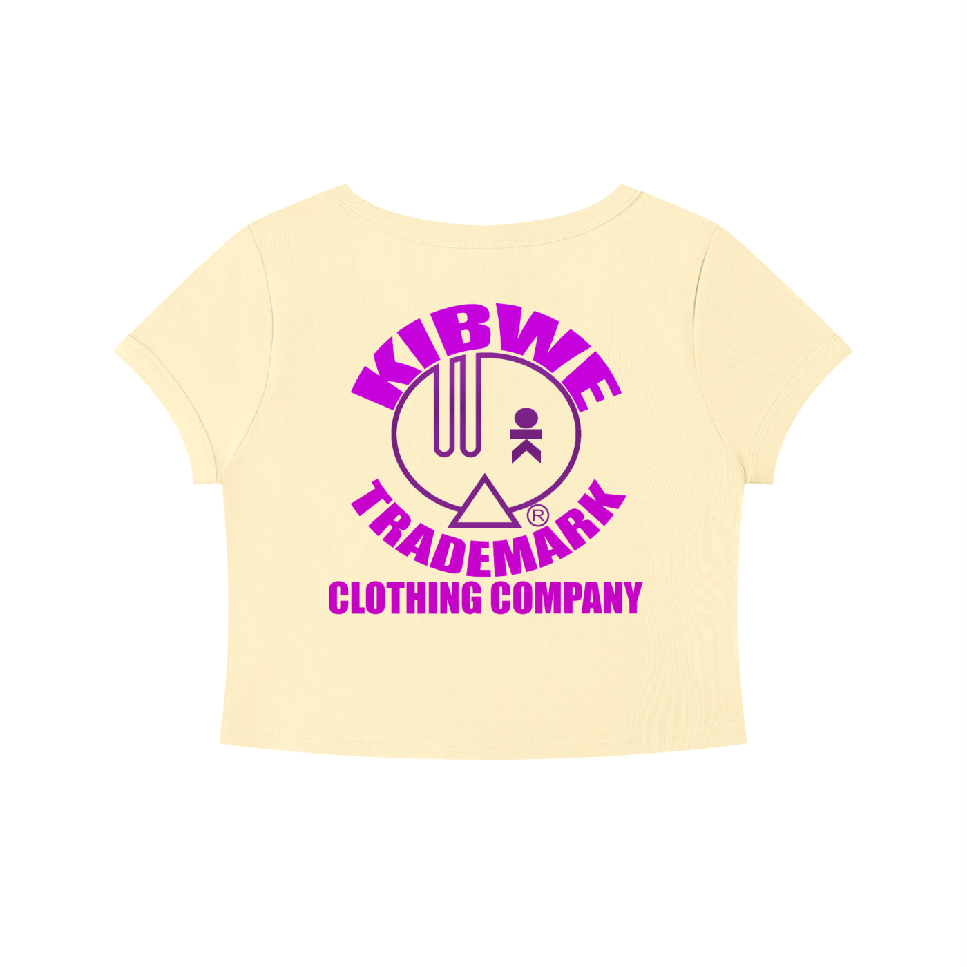 Women's Solid Color Slim Crop T-Shirt