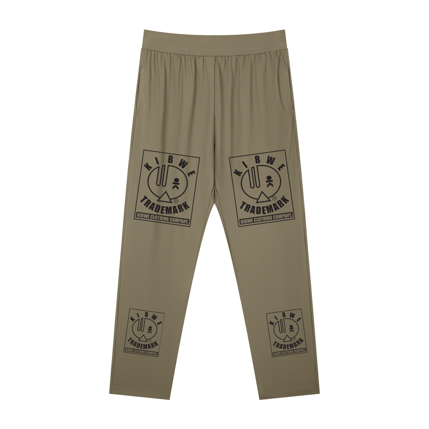 Men's Straight Leg Elastic Waist Pants