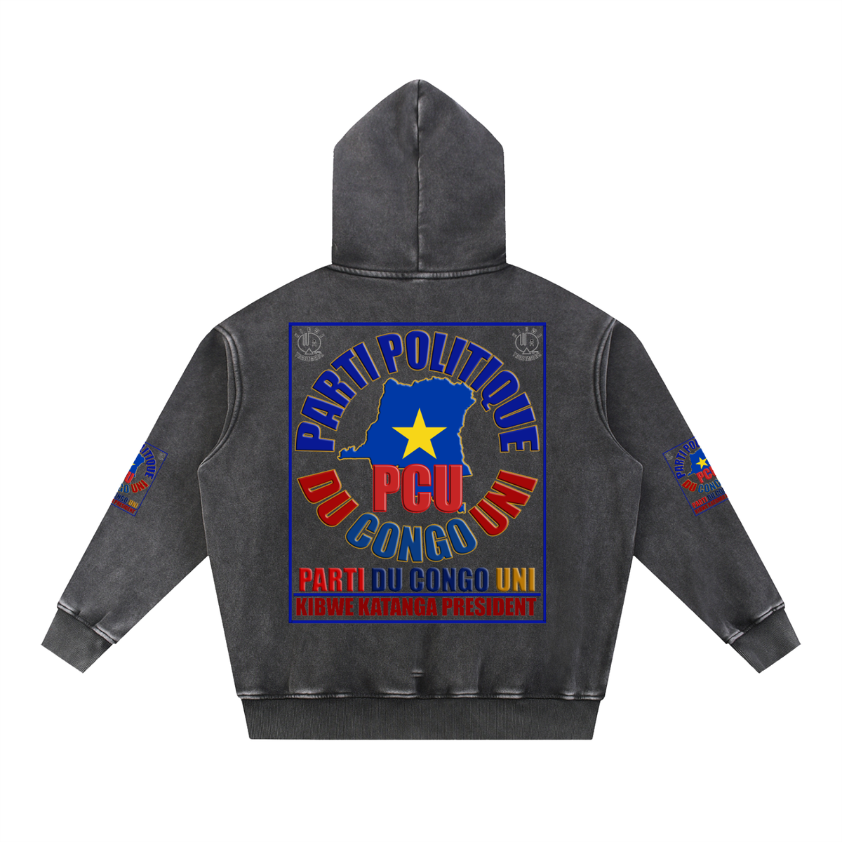 Snow Wash Fleece Oversize Hoodie