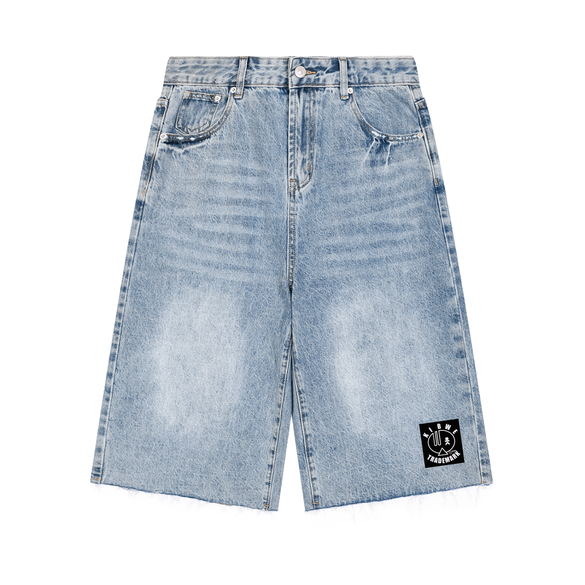 Men’s Vintage Wide Leg Denim Shorts