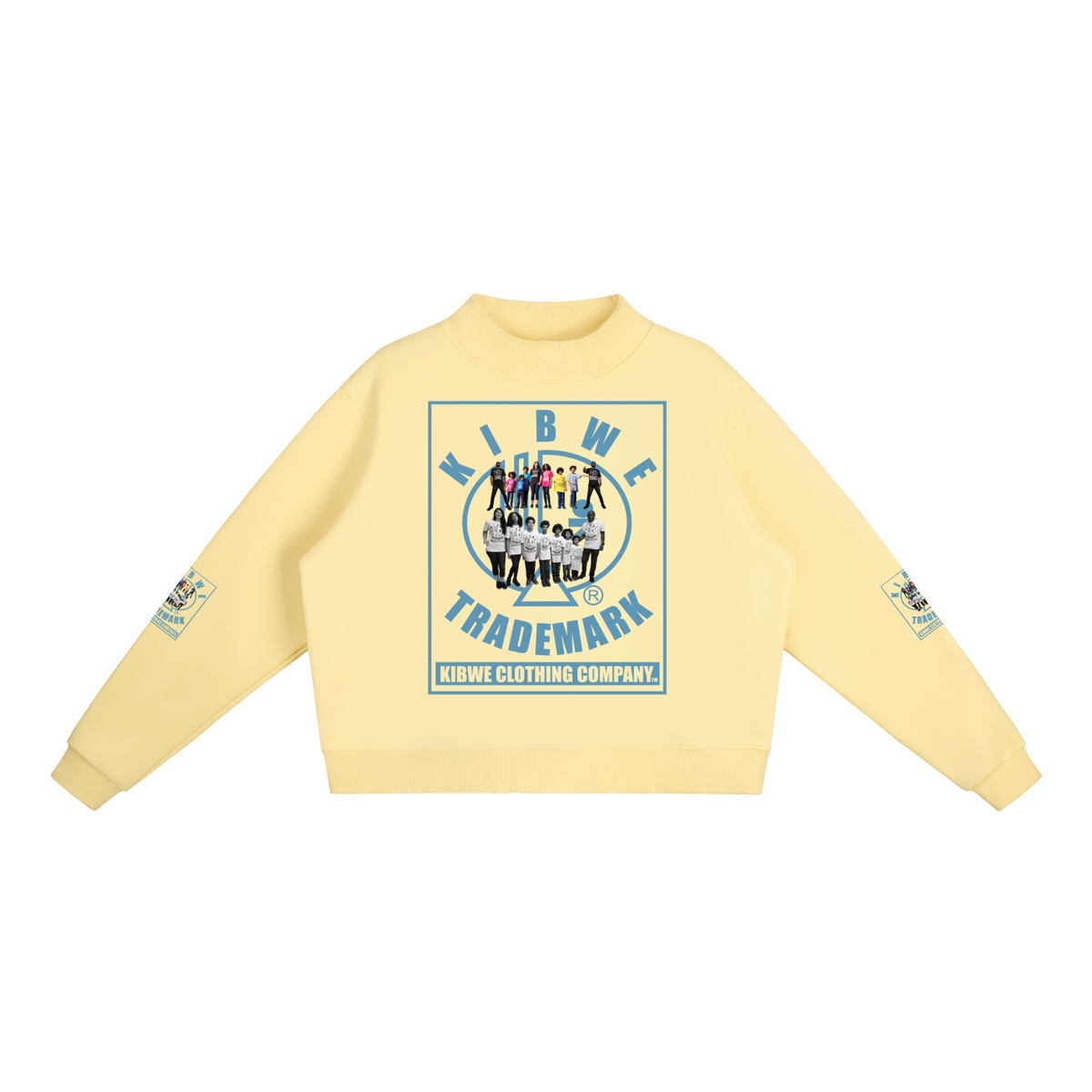 Essential Fleece Mock-Neck Crew Sweatshirt