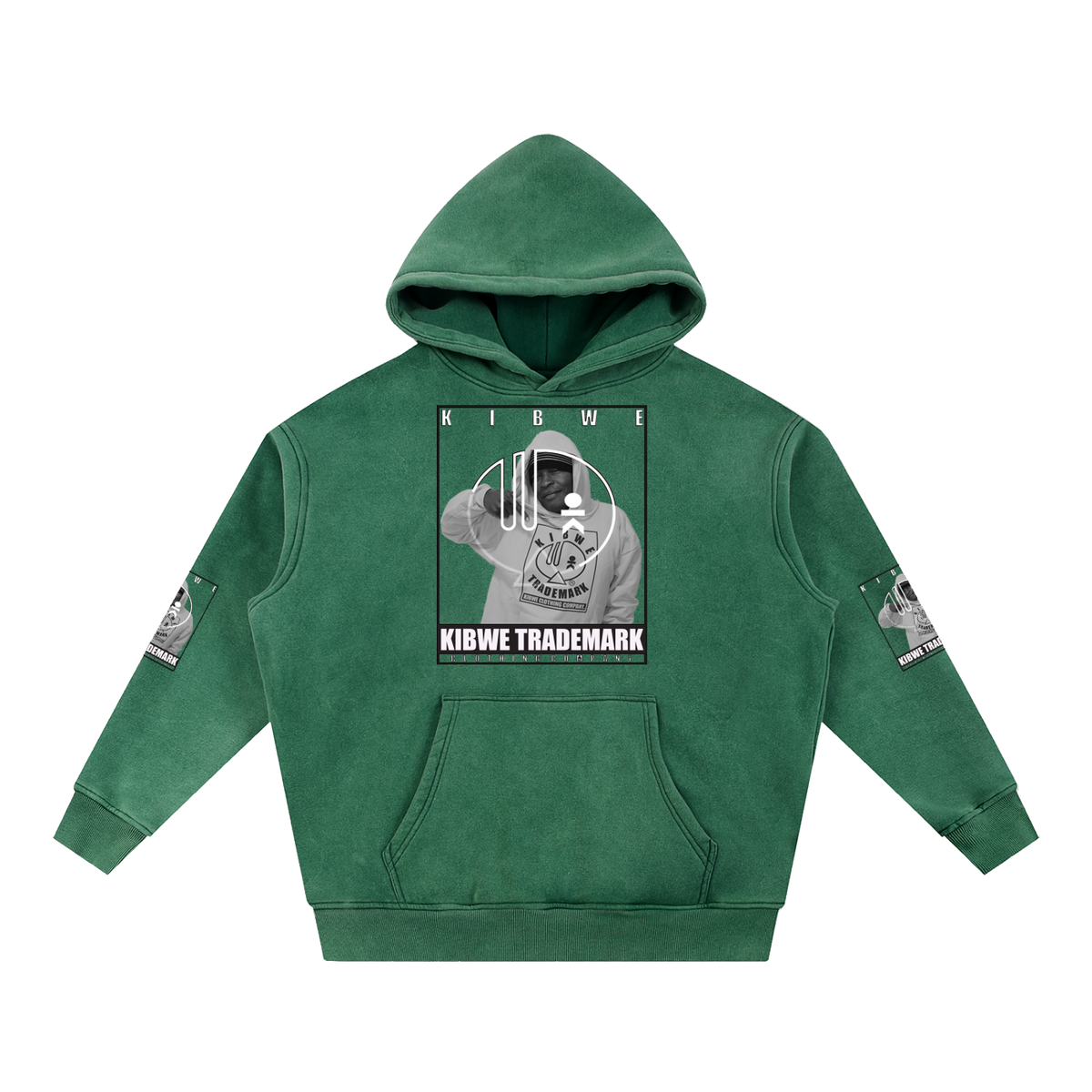 Snow Wash Fleece Oversize Hoodie