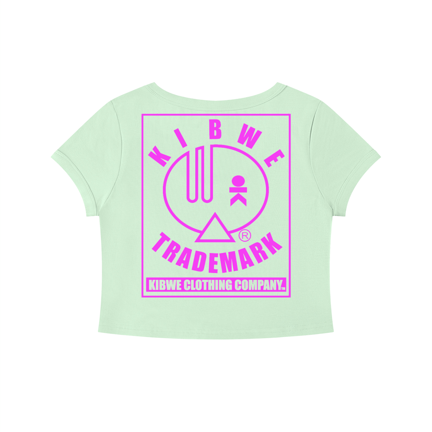 Women's Solid Color Slim Crop T-Shirt