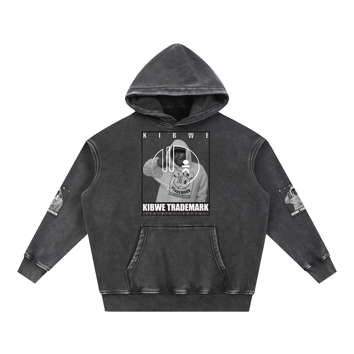 Snow Wash Fleece Oversize Hoodie