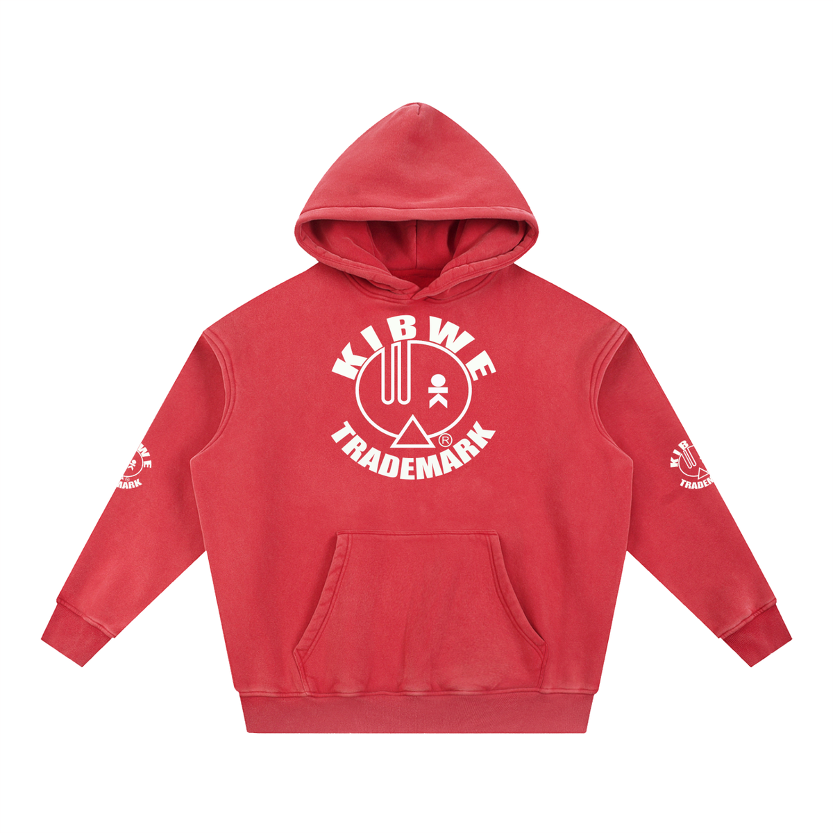 Snow Wash Fleece Oversize Hoodie