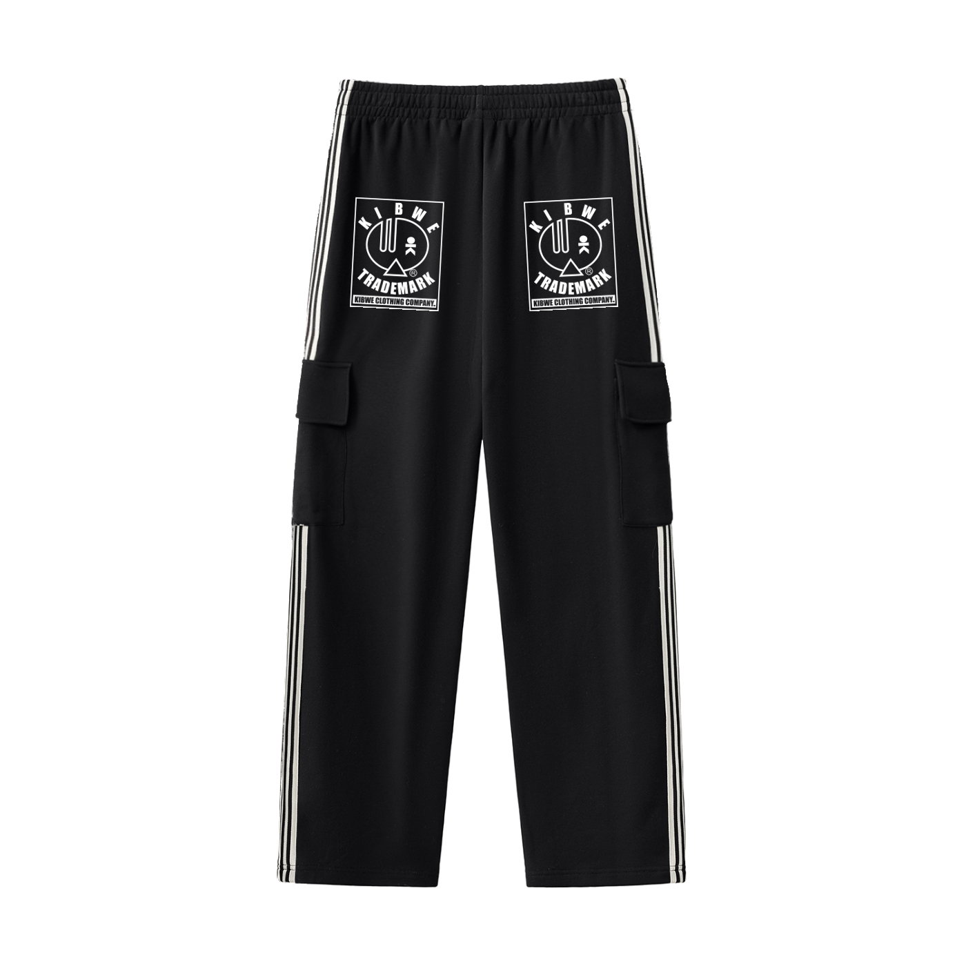Side Stripe Straight-Leg Pants