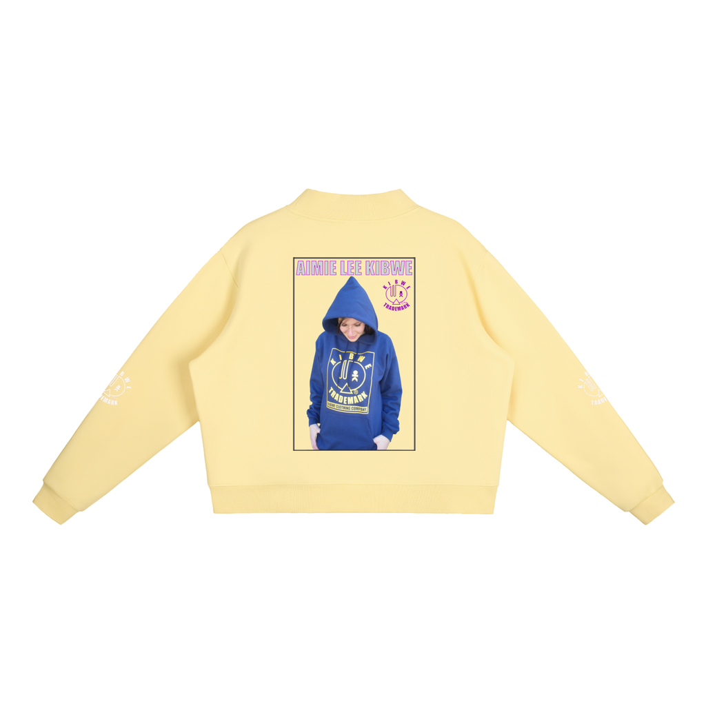 Essential Fleece Mock-Neck Crew Sweatshirt
