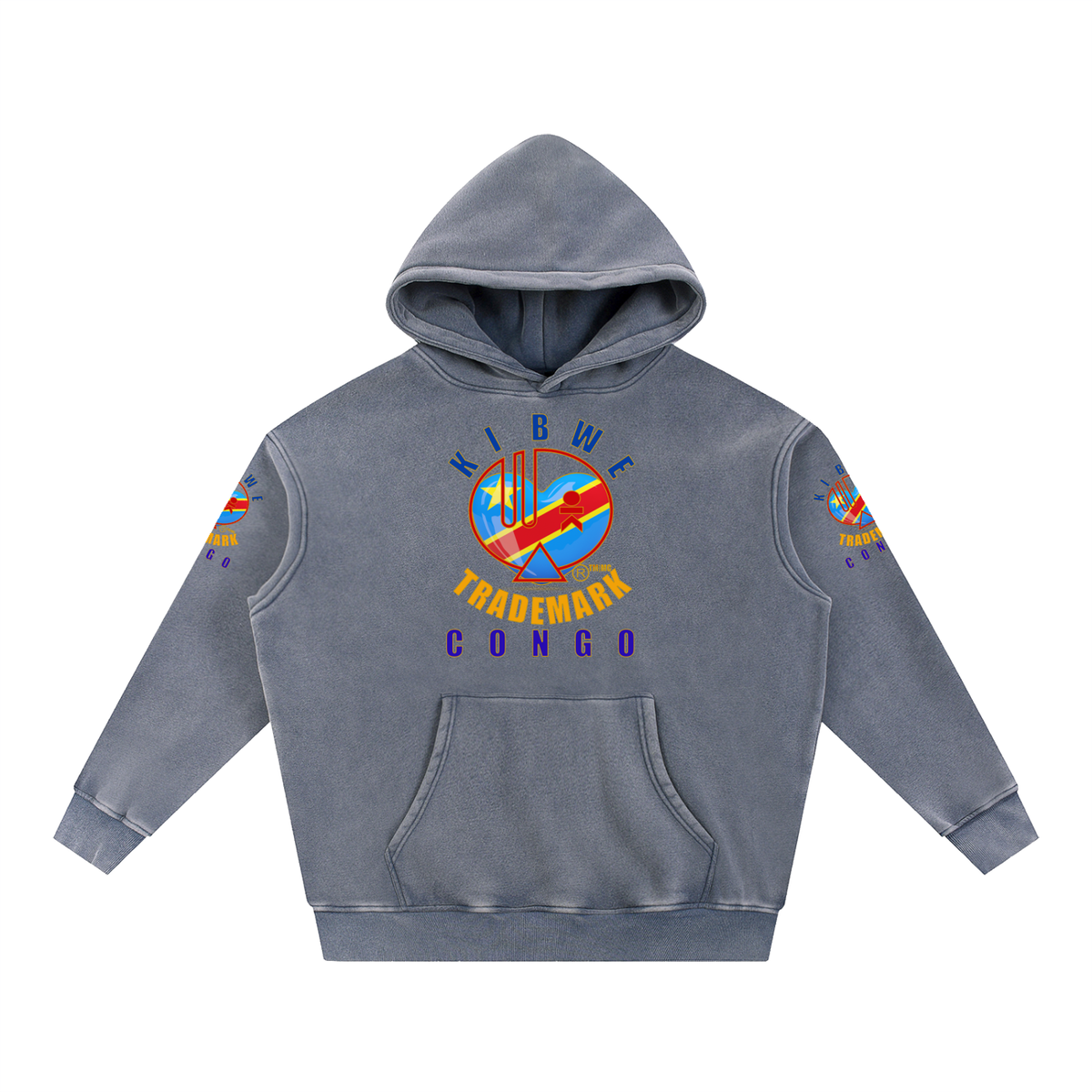 Snow Wash Fleece Oversize Hoodie