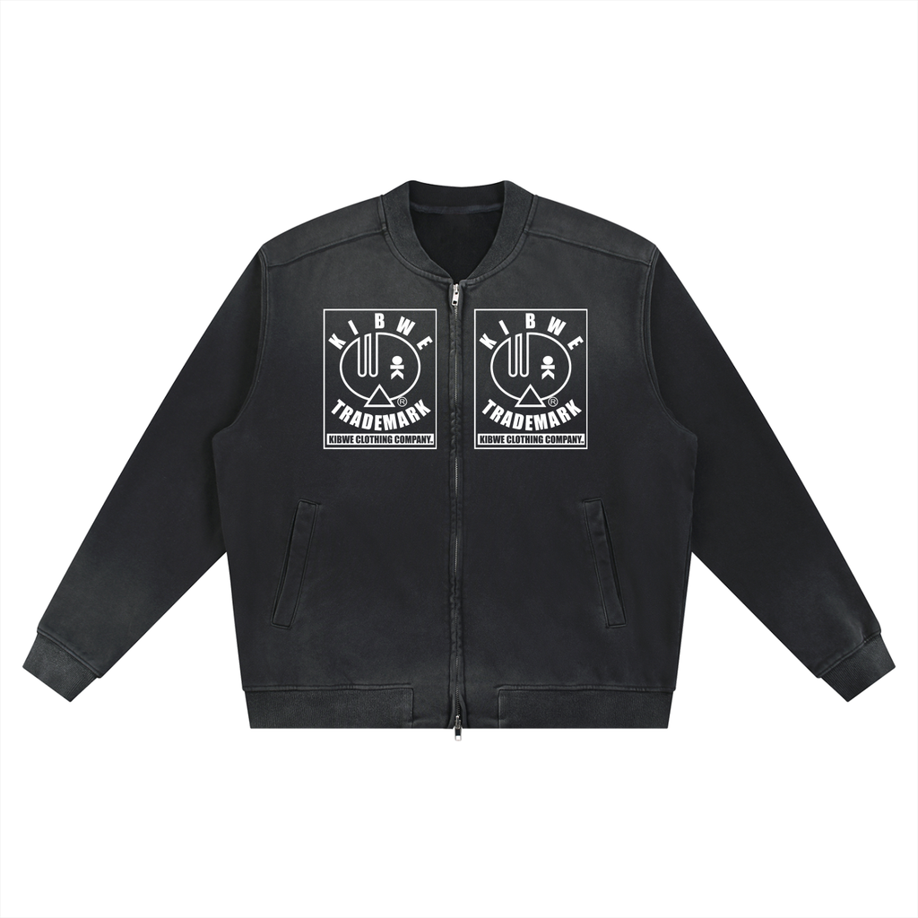 Sun Fade Heavyweight Baseball Jacket