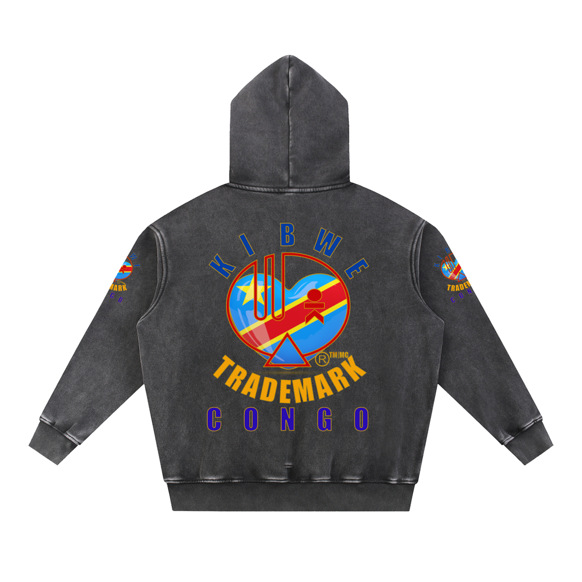 Snow Wash Fleece Oversize Hoodie