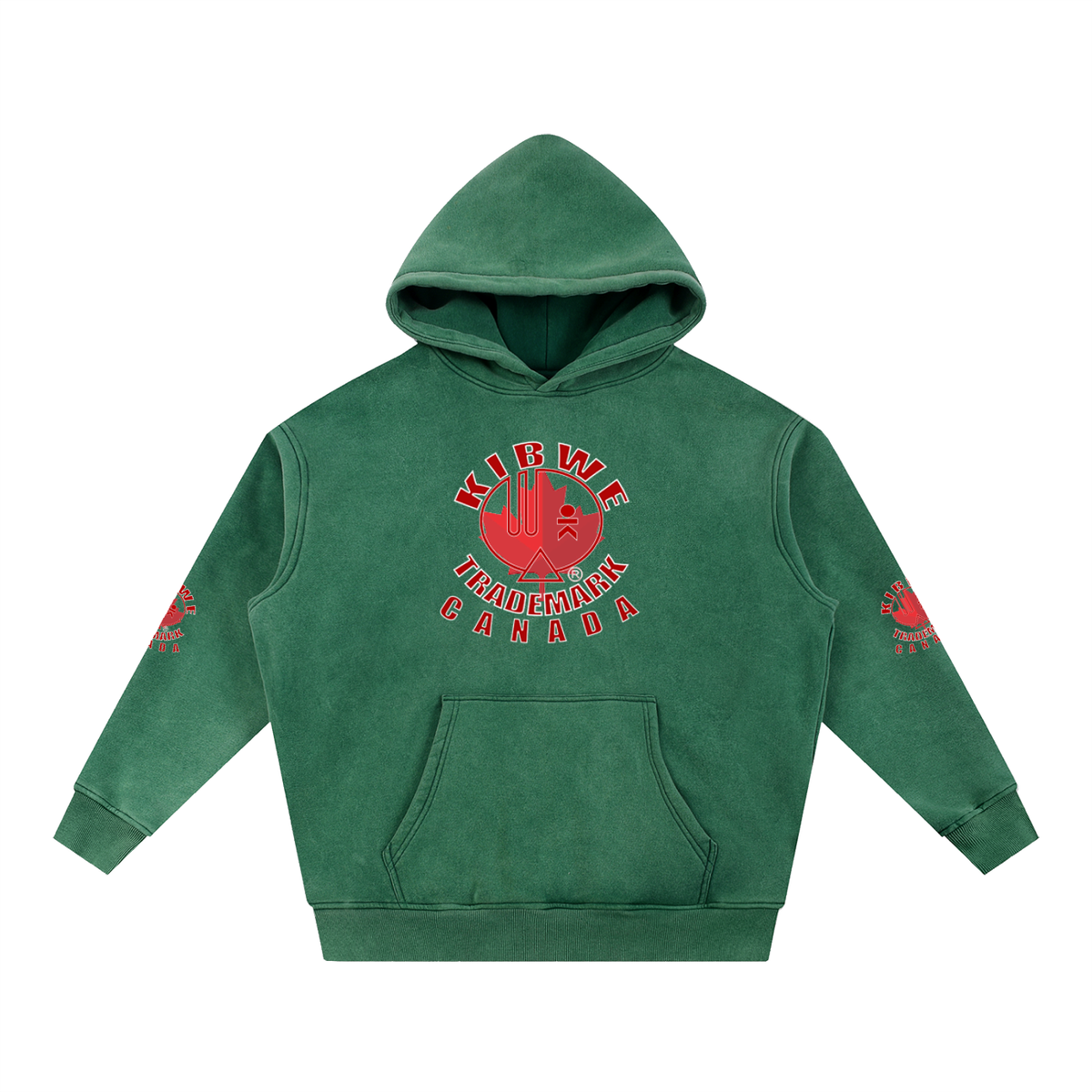 Snow Wash Fleece Oversize Hoodie