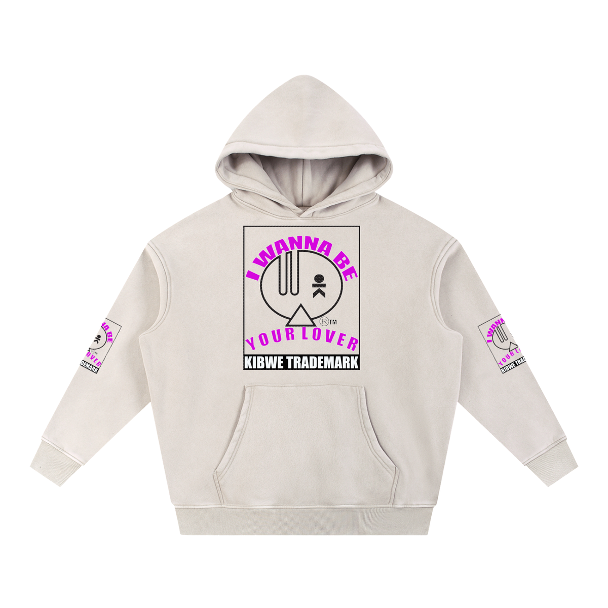 Snow Wash Fleece Oversize Hoodie
